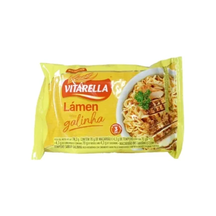 Sopa instantánea de fideos sabor a pollo Vitarella 74.3 g
