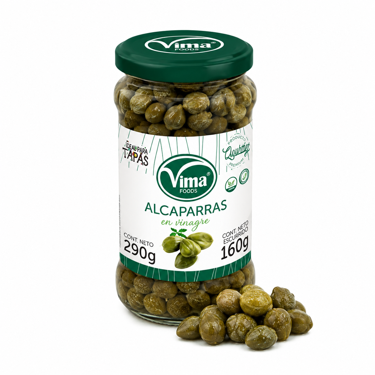 Alcaparras en vinagre Vima Foods 290 g
