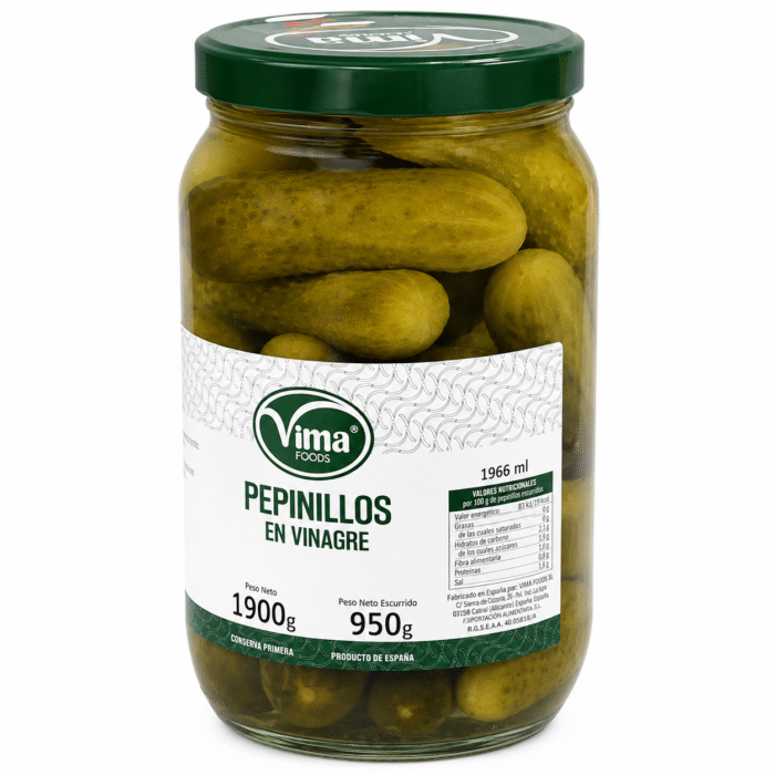 Pepinillos en vinagre Vima Foods 1.9 kg - Imagen 1