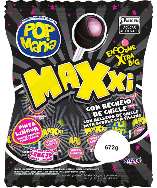 cerejaSite_Zoom-Recuperado Chupa Chupa chicle sabor cereza MAXXI 24 U - Imagen 1