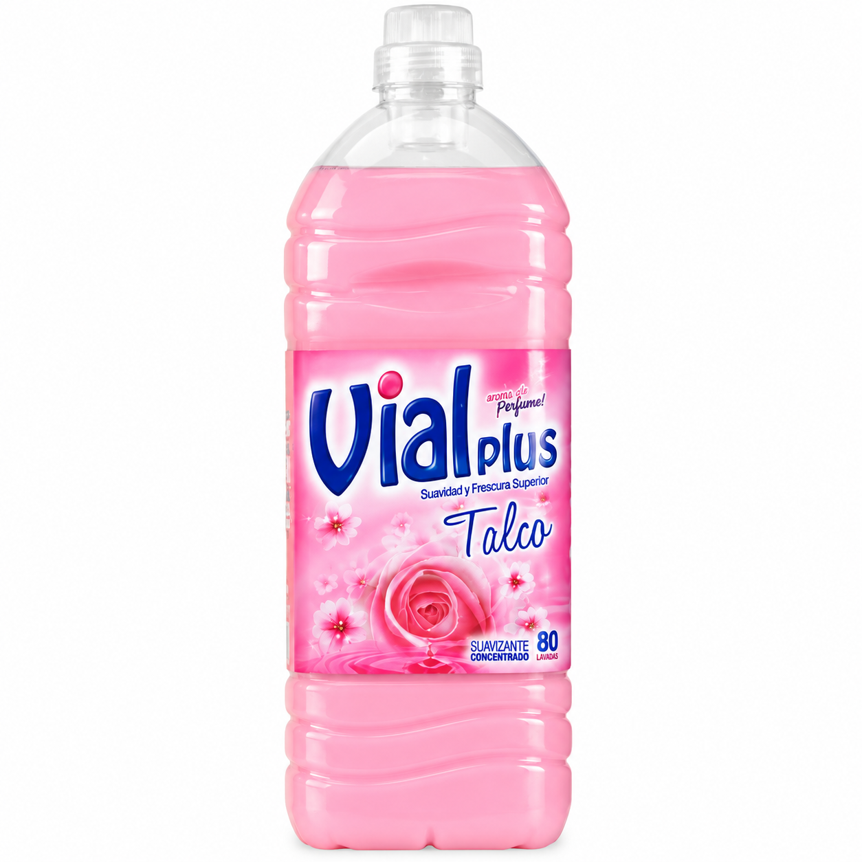Suavizante de ropa concentrado con olor talco VIALPlus 2 L