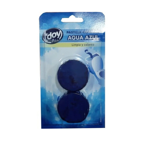 Pastillas wc azul Tdoy p2 50g – La Despensa Pastillas cisterna azul baño Tdoy Air, 2U, 50g - Imagen 1