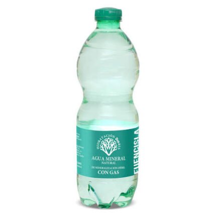 Agua mineral natural con gas Fuencisla 500 ml