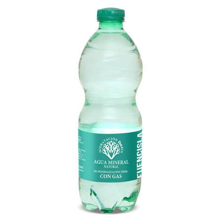 agua mineral con gas fuencisla Agua mineral natural con gas Fuencisla 500 ml - Imagen 1