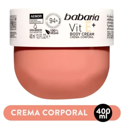 Crema corporal con vitamina E Babaría 400 ml